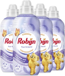 Robijn Wasverzachter - Puur & Zacht - 4 flessen -156 wasbeurten - Voordeelverpakking — thumbnail 2
