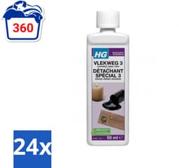24 x HG - Wasruimte - Vlekweg 3 - Kaarsvet, Hars & Teer - 50 ml - Vlekkenverwijderaar - Kaarsvet Vlekken - Teer Vlekken - Hars Vlekken - Textiel Reiniging — thumbnail 3