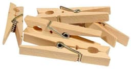 Ultra Clean Houten wasknijpers - 120x stuks - van 7 cm - Huishoudelijke producten - wasgoed - knijpers / wasspelden — thumbnail 1