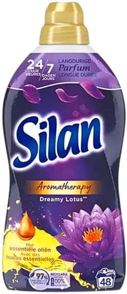Silan Wasverzachter Aromatherapy – Dreamy Lotus – 48wasb./1,056L – Essentiële Oliën – Langdurige Parfum — thumbnail 1