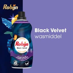 Robijn -Vloeibaar Wasmiddel - Klein & Krachtig - Black Velvet - 2 flessen- 78 wasbeurten - Voordeelverpakking — thumbnail 3