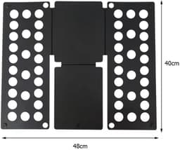 Kleding vouwer - Zwart - 66 x 54 cm - Hulp Bij Vouwen - Opvouwplank - Wasgoed Vouwplank — thumbnail 1