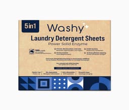 Washy Wasstrips Kersengeur- Wasmiddeldoekjes voor Witte, Gekleurde en Zwarte Was - Wasmiddel Strips - Eco Wasmiddel Vellen - Duurzame Laundry Strips (100 wasbeurten) — thumbnail 4