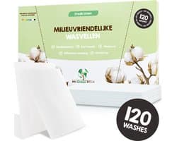 Milieuvriendelijke Wasstrips 120 Wasbeurten Fresh Linen Wasmiddeldoekjes Wasvellen Wasmiddel Voordeelverpakking incl. wasverzachter wasdoekje