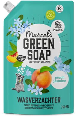 Marcel's Green Soap Wasverzachter Peach & Jasmine Navulling 750 ml — thumbnail 1