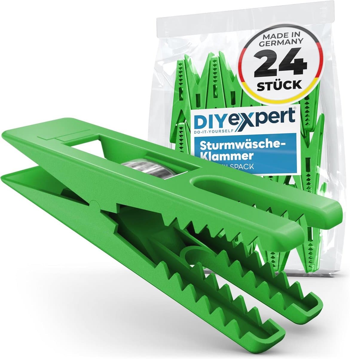 24 Wasknijpers Storm 70 x 20 mm - Multifunctionele Klemmen voor Thuisgebruik — afbeelding 1