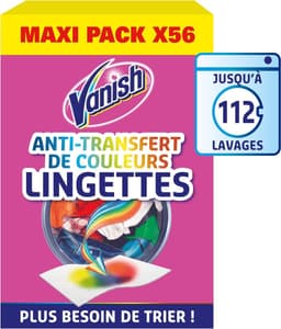 Vanish Reinigingsdoekjes tegen verkleuring, 122 afbreekbare doeken, geen kleuroverdracht — thumbnail 1