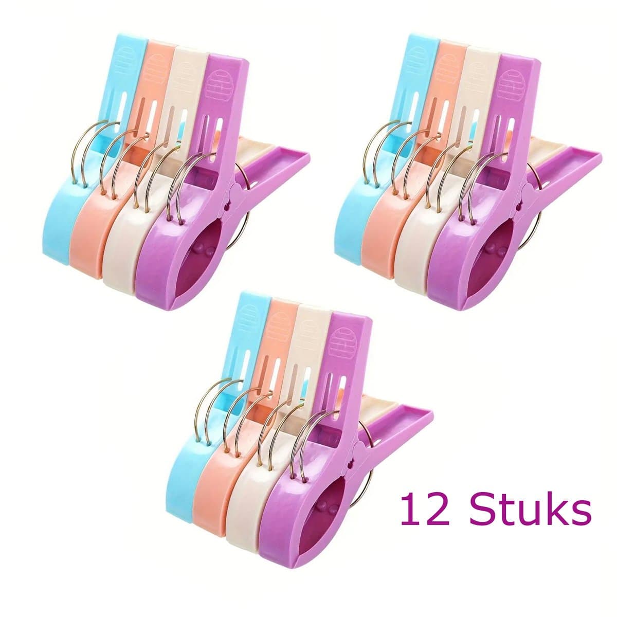 Wasknijpers stormbestendig - set van 12 stuks — afbeelding 1