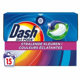 Dash Wasmiddelcapsules 3in1 Pods Stralende Kleuren - 4 x 15 stuks - Voordeelverpakking — thumbnail 2