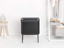 Brabantia Bo Wasmand - met Deksel - 60 l - Matt Black — thumbnail 3