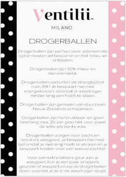 Witte XL drogerballen 6 stuks (7cm) van schapenwol - wasdroger drogerbol droger bal bol — thumbnail 3
