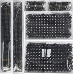 Dierenbarrière spikes kattenafweerstrips 12 stuks 40 x 20 cm - Tuin anti-kattennetwerk met grondankers — thumbnail 2