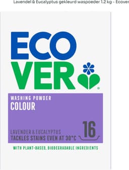 Ecover Waspoeder Kleur 16 Wasbeurten 1,2 kilo — thumbnail 2