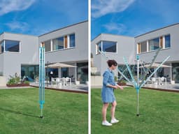 Droogmolen met Easy-Lift-systeem en 50 meter waslijn — thumbnail 4