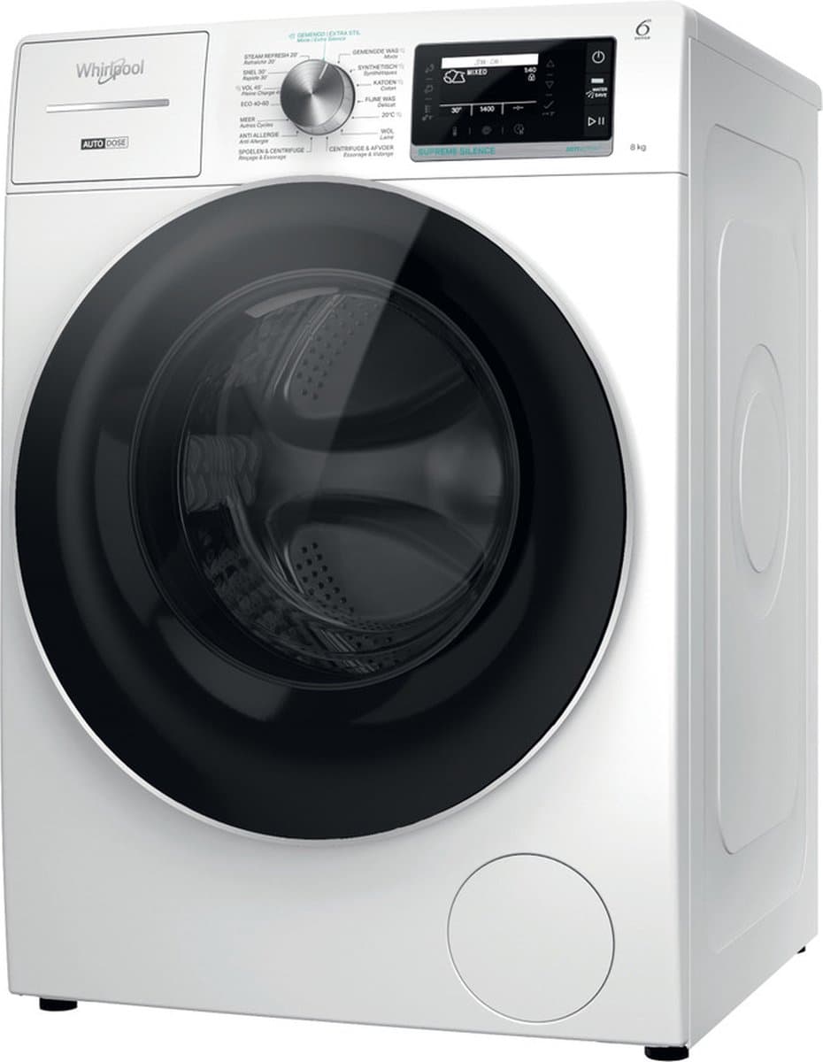 Whirlpool W8 89AD SILENCE BE wasmachine 8 kg | Stoom | Autodose — afbeelding 1