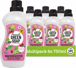 Marcel's Green Soap Wasverzachter - Patchouli & Cranberry - 6 x 750ml - 180 wasbeurten — thumbnail 1