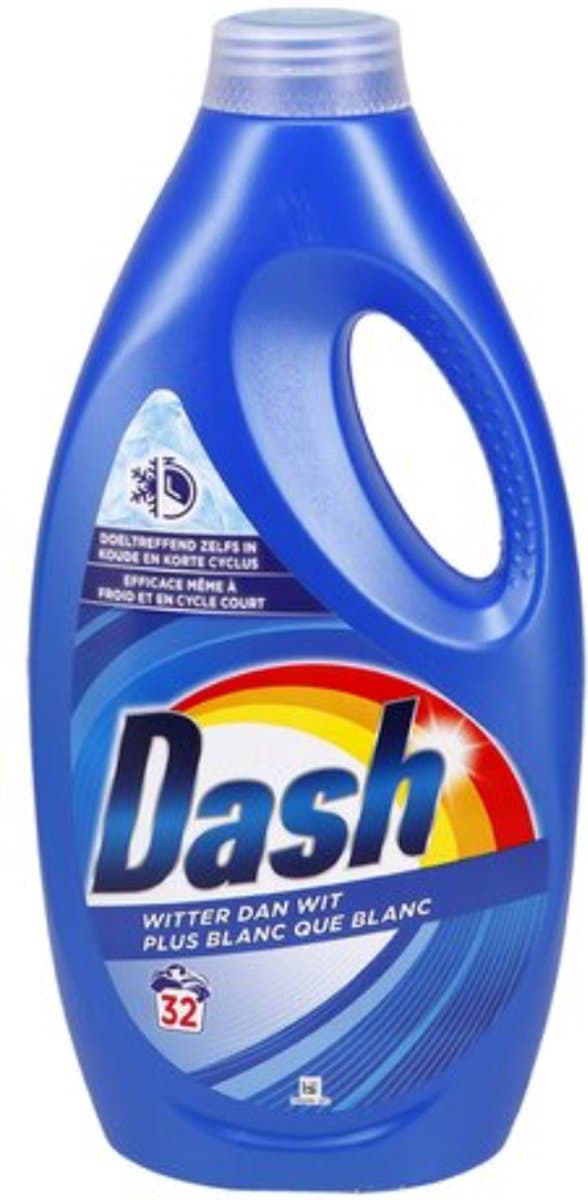 Dash Witter dan Wit Vloeibaar Wasmiddel - 4 x 1440 ml (128 wasbeurten) — afbeelding 1