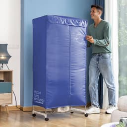 Draagbare elektrische droger met 2 niveaus Dupledry Blue InnovaGoods 1200 W — thumbnail 3
