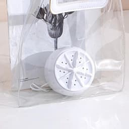 carmdering - Draagbare Ultrasone Wasmachine - Compacte Ultrasone Wasautomaat - Reiswasmachine - Automatische Turbine Technologie - USB Oplaadbaar - Duurzaam Plastic - Geluidsarm Ontwerp - Ideaal Voor Onderweg - 1 Stuk — thumbnail 5