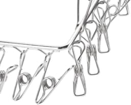 Cosensi- Wasdroogrek Roestvrij staal - Opvouwbaar Kledingdroogrek - 36 Clips - Winddicht Hanger - Voor Handdoeken/Lingerie - 40cm Lengte - Kledinghanger — thumbnail 3