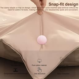 Dailygoods- Dekbedovertrekset 30 stuks - Dekbedclips voor dikke dekbed - Quiltbevestiging - Robuuste deknaalden - Voor dekbedden en lakens - 32 x 26 mm — thumbnail 3