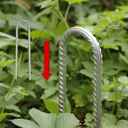 Stevige Stalen Tentpinnen en Grondankers voor Tuin, Camping en Trampoline - Set van 3, 30 cm Lang — thumbnail 3