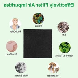 Compostfilters van Actieve Koolstof voor Keukenafval - 10 Stuks - Geurfilter voor Organisch Afval - Vierkant - 14 cm - Duurzaam en Milieuvriendelijk — thumbnail 3