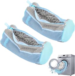 Schoenwaszakken met Rits - 2 Stuks voor het Wassen van Schoenen en Inlegzolen in de Wasmachine, Bescherming en Lintverwijdering — thumbnail 1