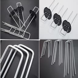 Dailygoods - 50 Stuks Roestvrij Stalen Grondankers met Bufferschijven — thumbnail 3