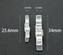 Hangende Clips - Wasknijpers Klemmen - Foto Decoratie - Transparant Kunststof - 50 Stuks - Doorzichtig — thumbnail 4