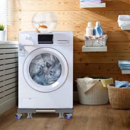 Thuys - Wasmachine verhoger - kast - wasmachine onderstel verstelbaar - Max 400 KG - 4 Wielen — thumbnail 2
