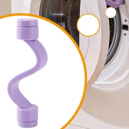 Deursteun voor wasmachine - 3,94 inch flexibele rekwisiet, 3-delige set voor droger en wasmachine, voorkomt geurvocht met eenvoudige installatie | Accessoires voor huishoudelijke apparaten voor het — thumbnail 2