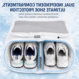 Waszak voor Sneakers en Schoenen XL met Extra Reinigingsvak voor Zolen, Anti-Deformatie en Bescherming tijdens het Wassen — thumbnail 4