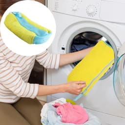 Schoenwaszakken voor wasmachine en droger, 2 stuks, herbruikbaar, zachte vezels, 360° reiniging voor sneakers en sportschoenen — thumbnail 4