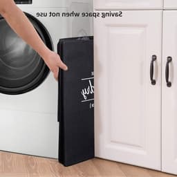 Wasmand met Deksel, 2 Compartimenten, 2 Verwijderbare Zakjes, Vouwbare Wasmand met Handvatten, 118 L Volume, Grote Capaciteit, Zwarte Kleur, Ideaal voor Vuile Was en Organisatie — thumbnail 5