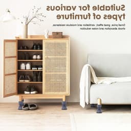 Trillingsdempers voor wasmachines en drogers, 4 antislipmatten met verstelbare hoogte, universele vibratiedempers voor stabiliteit en geluidsreductie, ideaal voor elke vloer — thumbnail 4