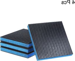 4 STKS Rubber Anti Vibratie Pads 6"x6"x7/8" Trillingen Isolatie Demping Mat voor Air Compressor, Loopband en Wasmachine met EVA Center en Anti-Skid Noise — thumbnail 2