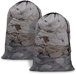 TOVBMUP Laundry bag - Waszakken - waszak Waszak Groot - Waszak Wasmachine - 70*90cm - Zwart — thumbnail 1