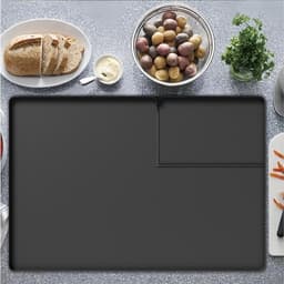 Droger Beschermmat - Wasmachine Afdekplaat - Apparaten Beschermen - Met Pluizenfilter Opening - 66x46 cm - Grijs — thumbnail 2