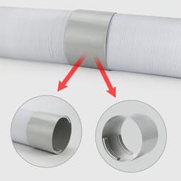 Air conditioner - airconditioner slanghoes - aansluiting afvoerslang airco - afvoerslang adapter - koppelstuk mobiele airco 150mm en 130 mm - 2stuks - Koppelstuk Mobiele Airco Afvoerslang - Airconditioning afvoerslangadapter — thumbnail 5