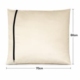 Ultiluxe® Waszak voor Huisdieren - Pet Laundry Bag voor Wasmachine - Waszak voor Dierenhaar - 60 x 70 cm - Met Ritssluiting - Beschermend - Beige — thumbnail 4
