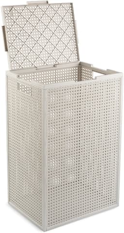 Curver Kaya Wasmand met deksel - 60L - 3 stuks - 38x29x58,5 cm - Wit — thumbnail 4