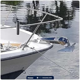 Bootanker Delta Stijl - Ploeganker - Watersport Gebruik - Zelf Lancerend Ontwerp - 4 Kg — thumbnail 4