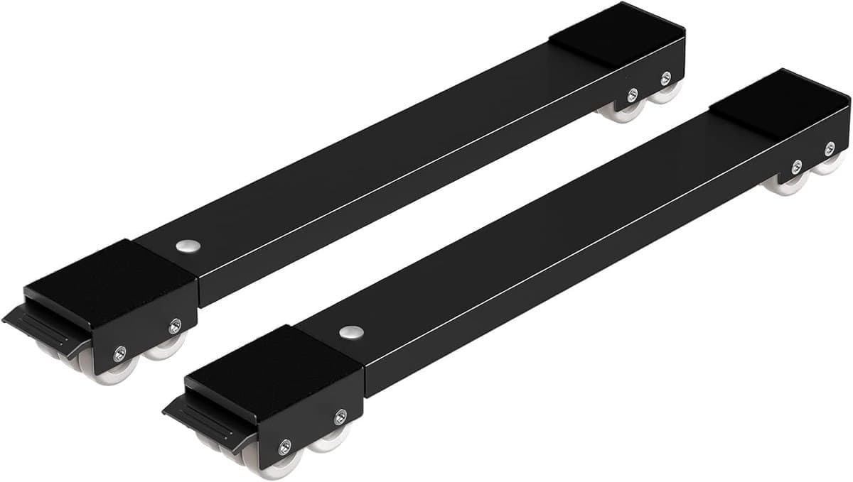 Gigicial Set van 2 Wasmachine Onderstel Transportroller Voor Wasmachine Koelkast Verstelbaar 44 70.5 cm Met 24 Wielen Rem Draagvermogen 300 kg — afbeelding 1