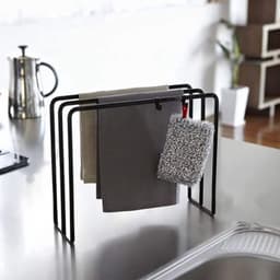 Vrijstaande Handdoek Droogrek met 3 Armen voor Keuken, Badkamer en Utility Room - Ideaal voor Handdoeken, Keukenaccessoires en Opberging — thumbnail 3