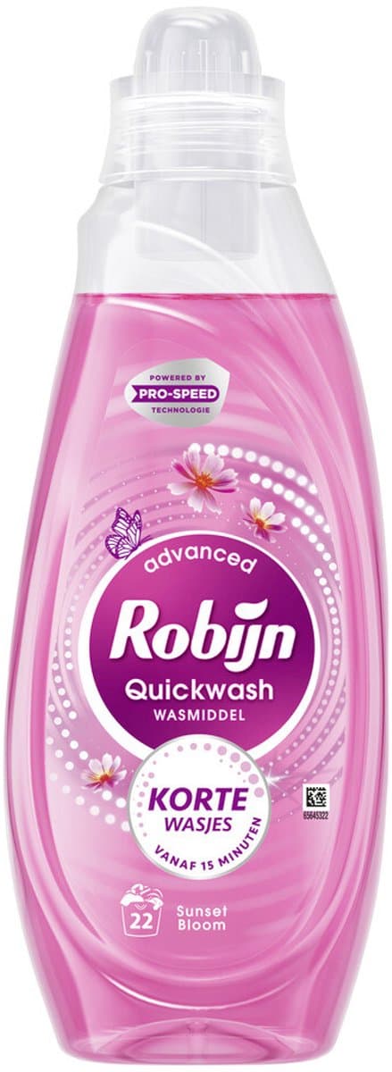 Robijn Advanced Quickwash Vloeibaar Wasmiddel Sunset Bloom 22 Wasbeurten 837 ml — afbeelding 1