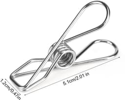 JHUBERS - Set van 20 Roestvrijstalen Wasknijpers voor Kleding — thumbnail 2