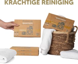 Milieuvriendelijke Wasstrips - Parfumvrij 100 Wasbeurten Incl. Wasverzachter – Wasmiddeldoekjes Wasdoekjes – Detergent sheets - Vegan — thumbnail 5