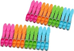 Wasknijpers Set - Kleding Clips - Was Drogen - Sterke Grip - Eén Maat - Meerkleurig — thumbnail 1