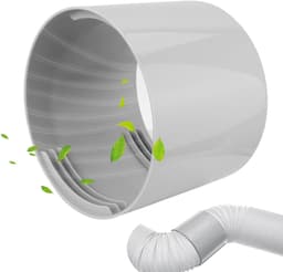 Afvoerslang Airco - Slang voor mobiele airco - Warme lucht afvoeren - Goede luchtdichtheid - Diameter 13 cm - Wit — thumbnail 1